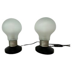 Vintage Ikea Pop Art bulb shaped table lamp , 1990s