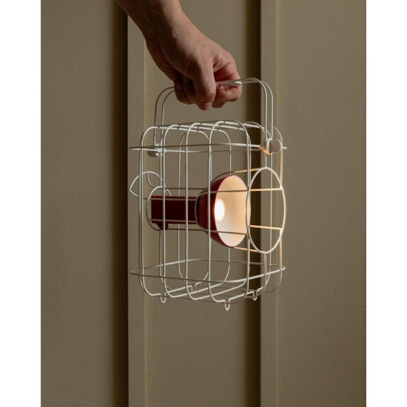 Vintage IKEA PS 2017 Schnurlose Lampe von Matali Crasset, Weiß Rot Stahl, 2000er Jahre im Angebot 6