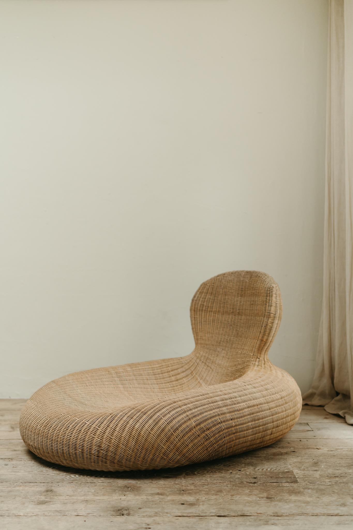 vintage Ikea rattan lounge chair ... 