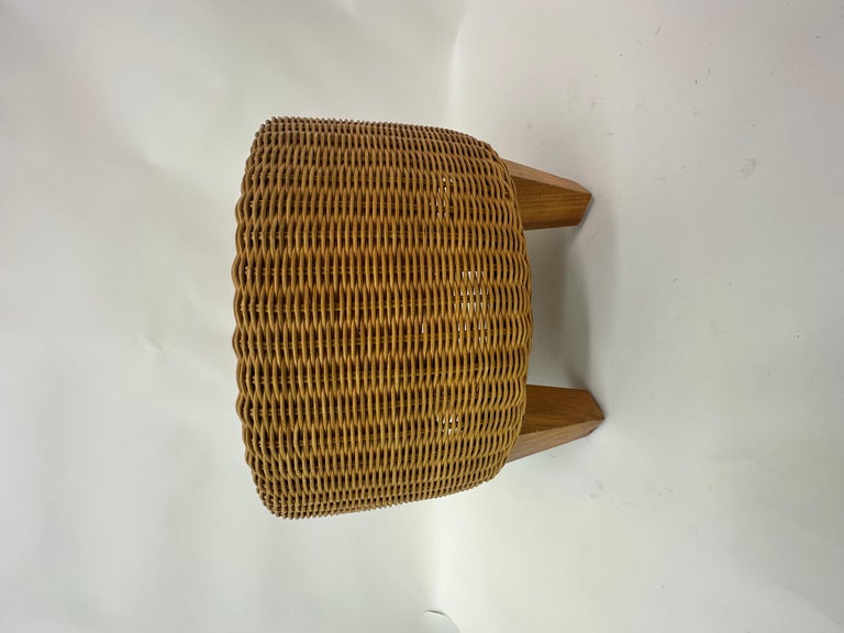 Ikea round rattan stool sale