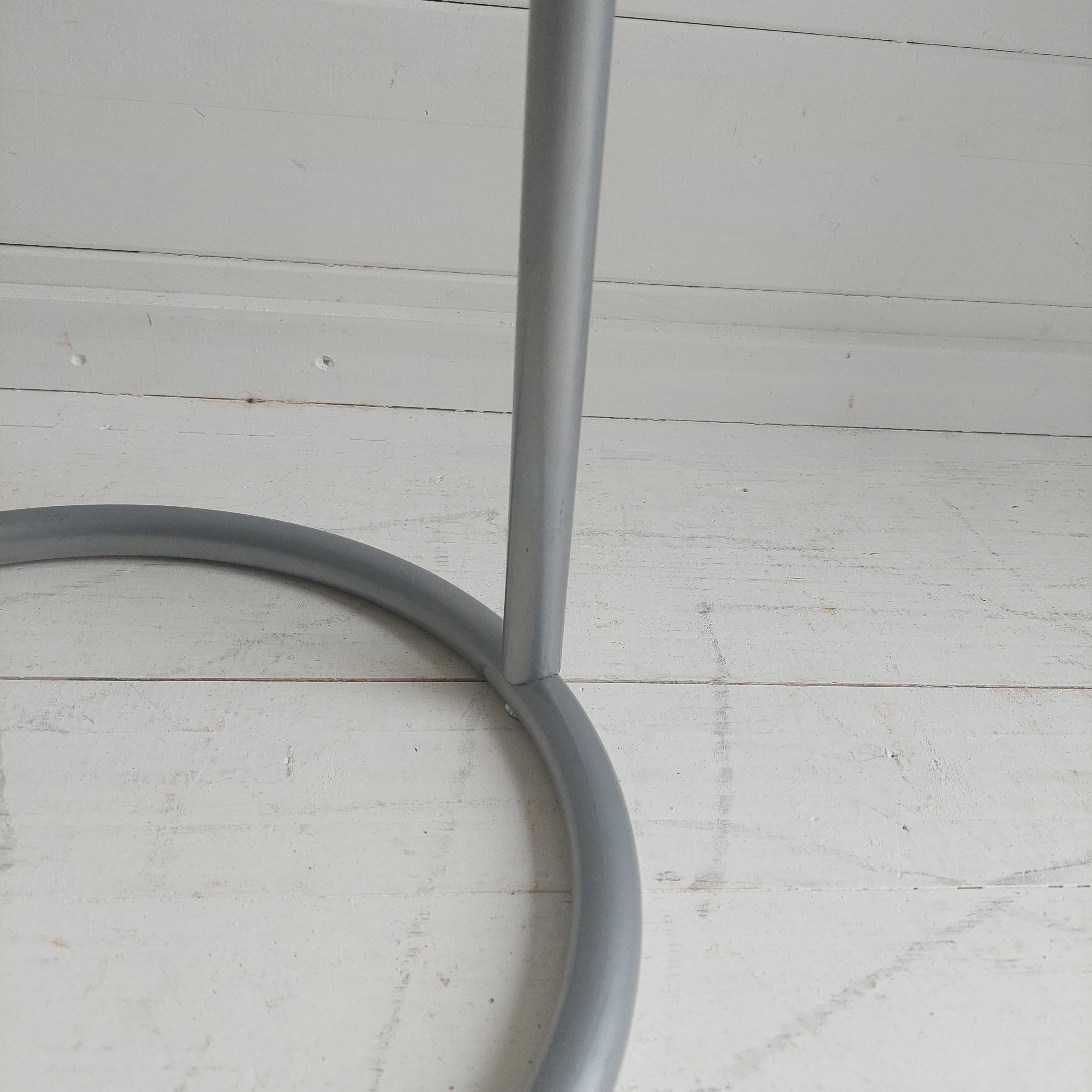 Vintage Ikea Ry Coffee Side Table Glass Aluminium Light Weight Postmodern, 1980s 4