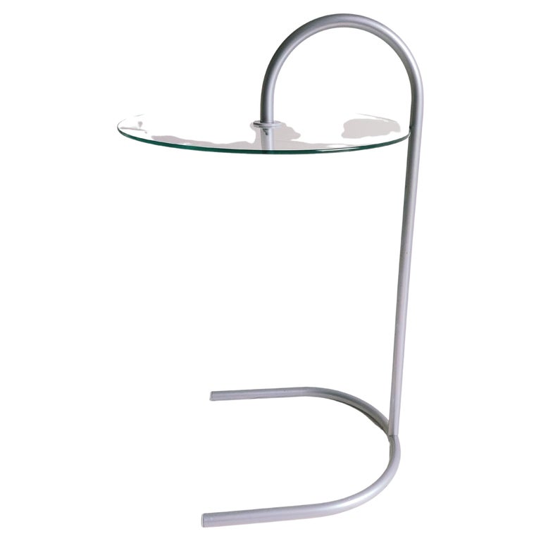 Vintage Ikea Ry Coffee Side Table Glass Aluminium Light Weight