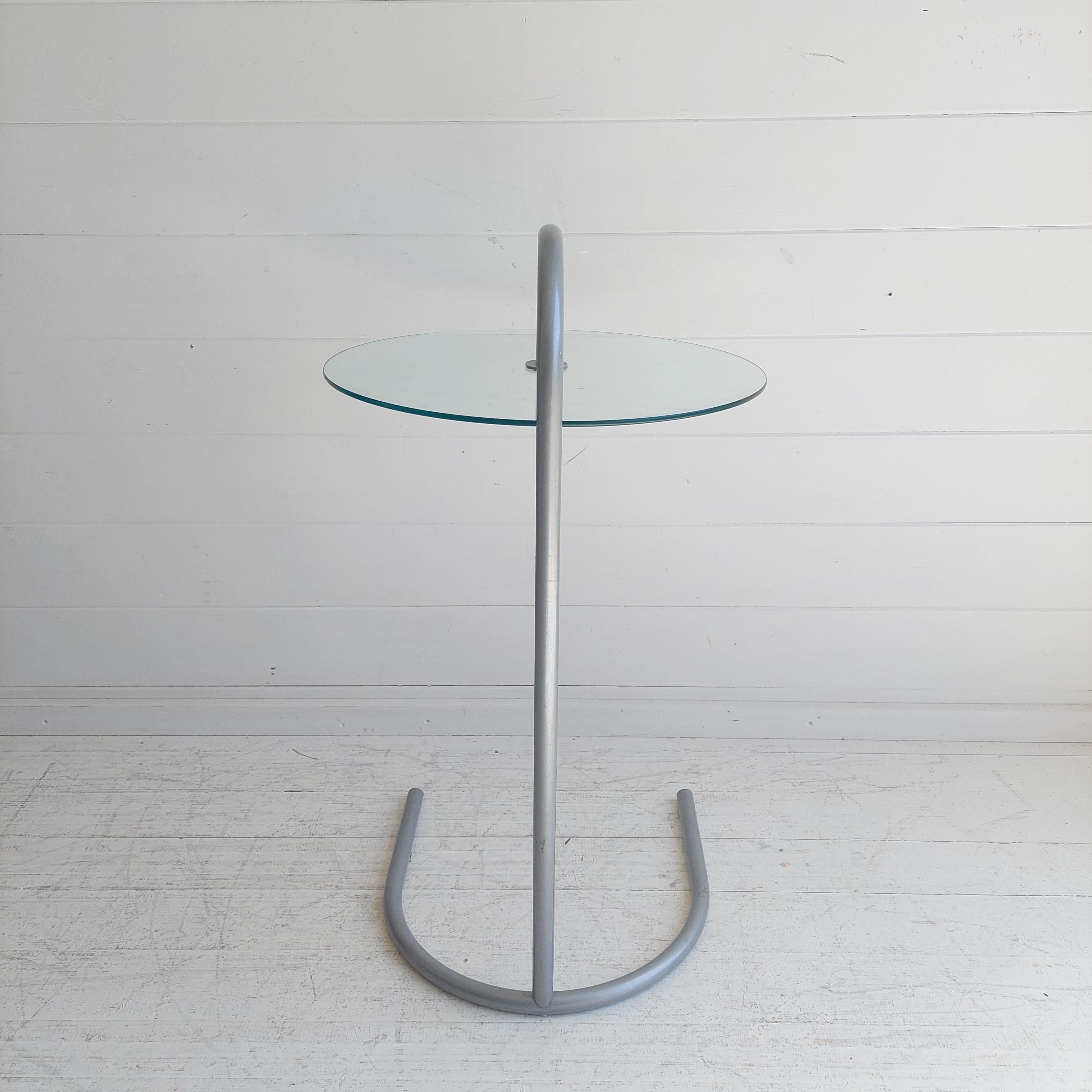 Vintage Ikea Ry Glass and Lightweight Aluminum Side Coffee Table, Postmodern, 19 2