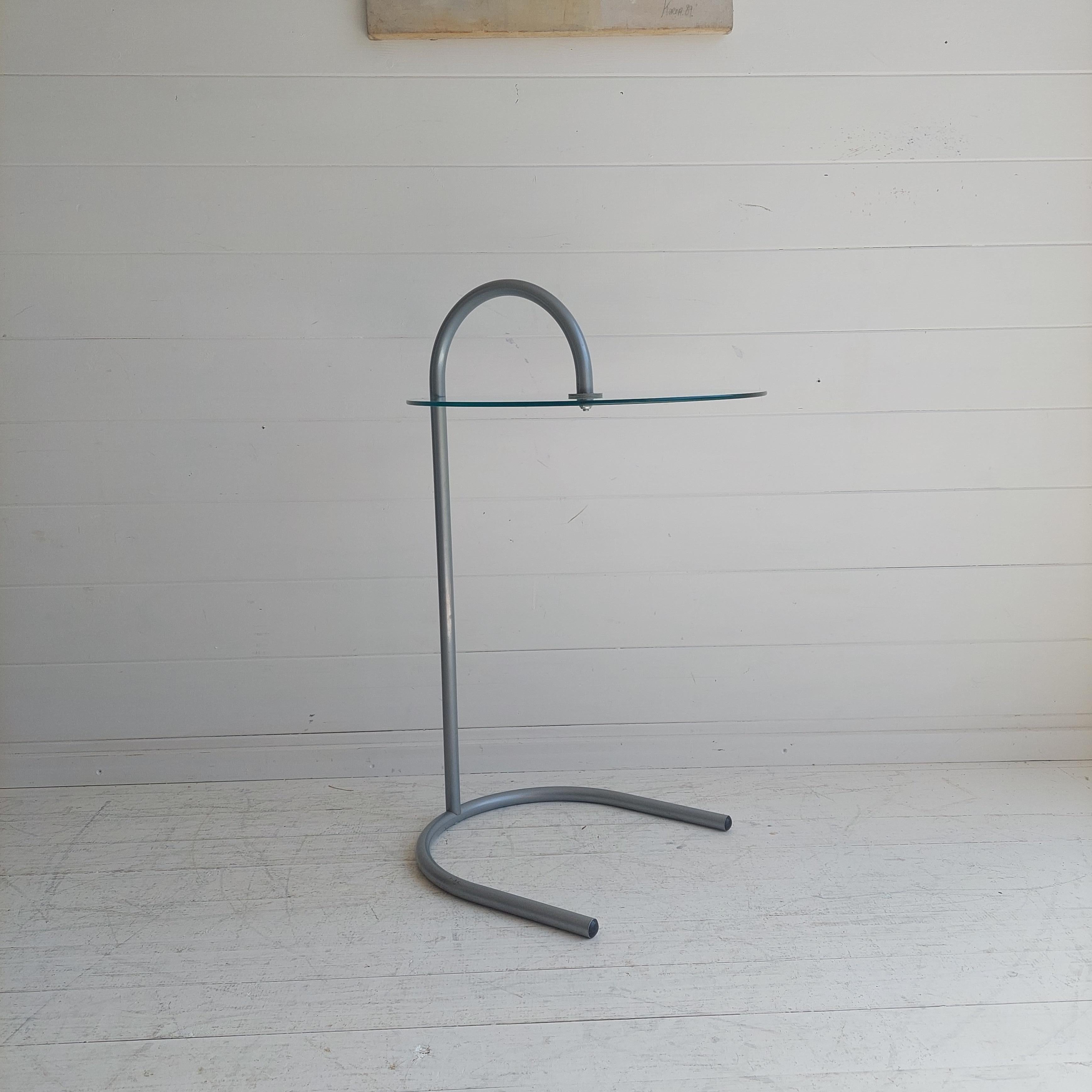 glass side table - ikea