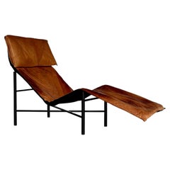 Vintage IKEA Skye Chaise Lounge - Cognac Buffalo Leather - Tord Björklund 1980s