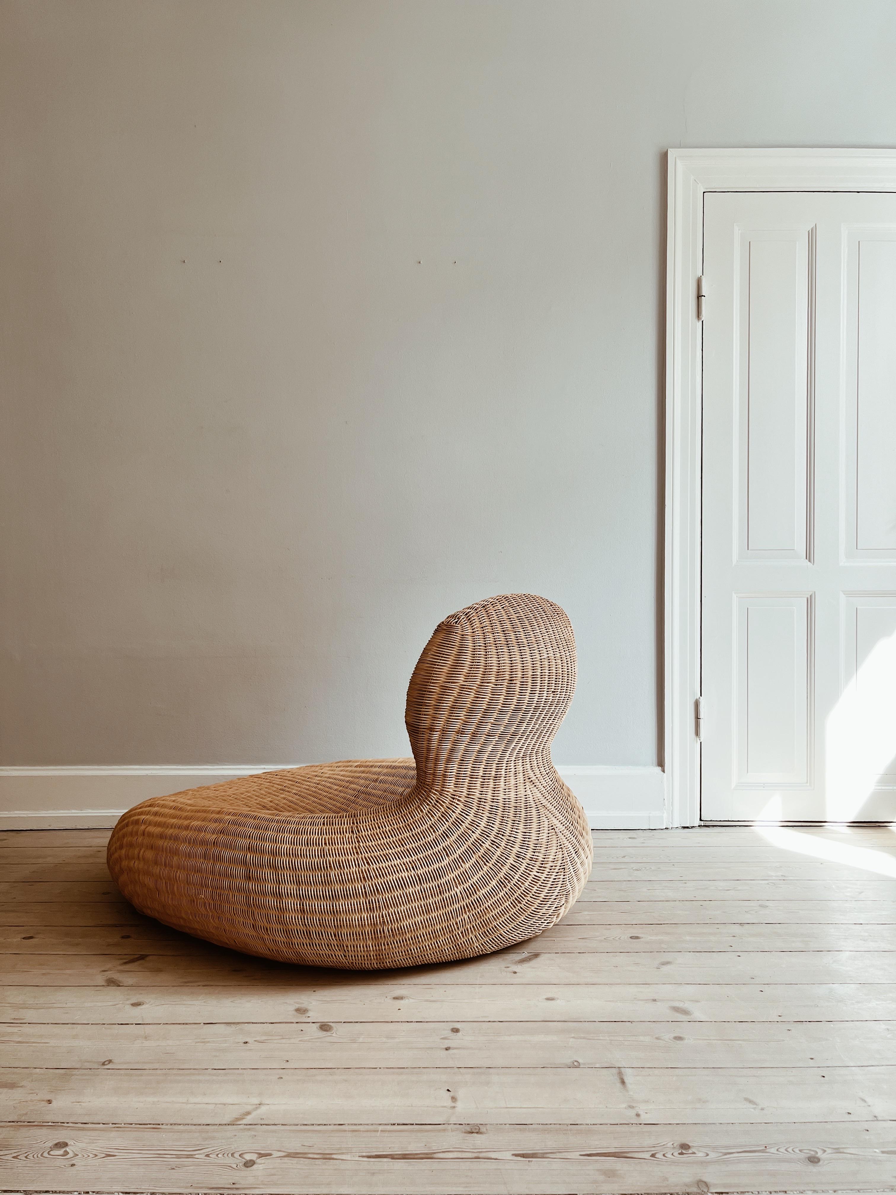Scandinavian Modern Vintage IKEA “Storvik” lounge stool