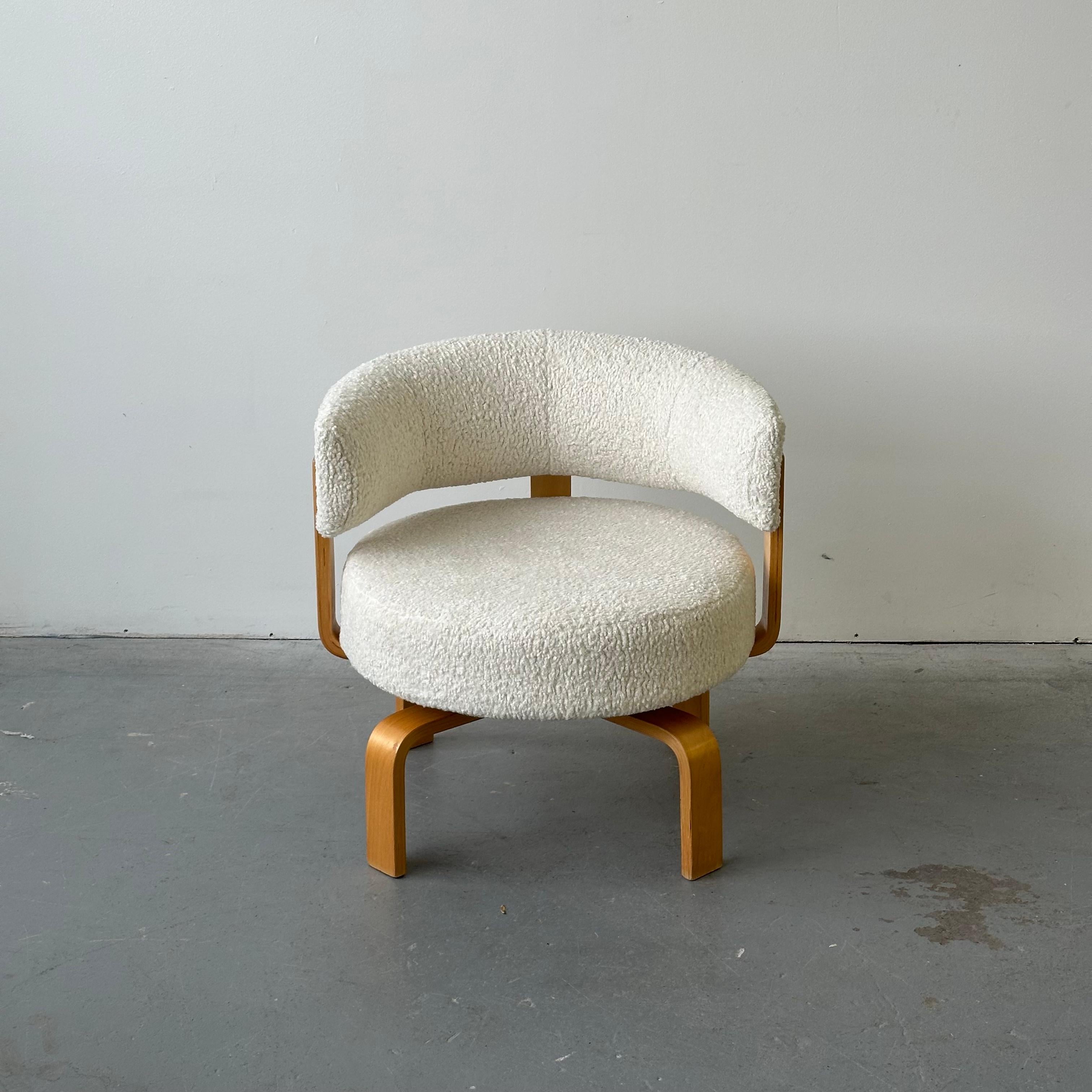 360 degree swivel armchair designed by Carina Bengs for Ikea, 2004. Great vintage condition. Professionally reupholstered in 
