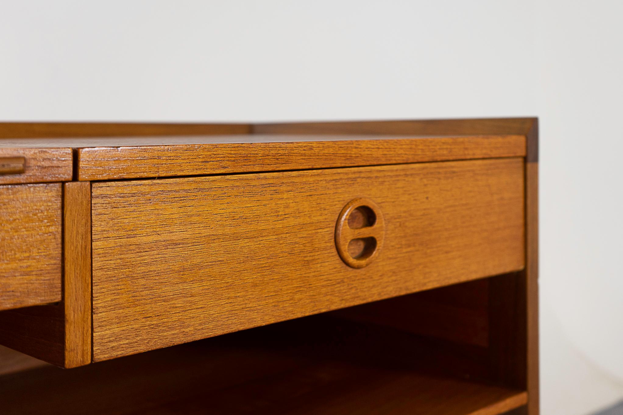 Mid-20th Century Vintage IKEA Teak Vanity by Arne Wahl Iversen For Sale