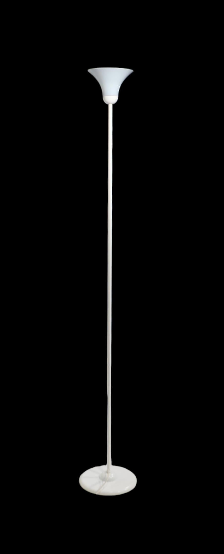 Post-Modern Vintage Ikea Torchiere Uplight  Floor Lamp after Max Bill c 1970/80's For Sale