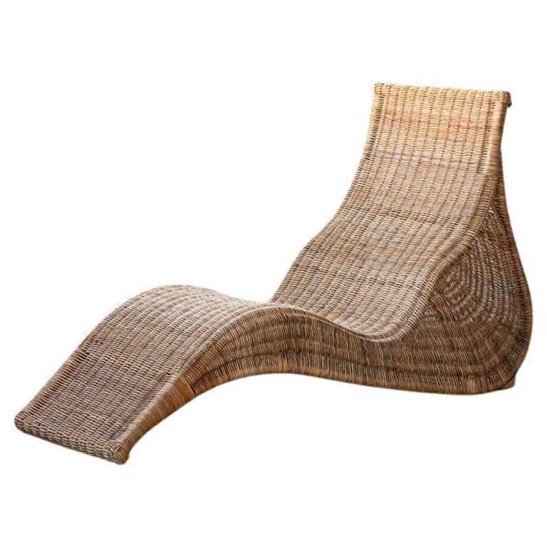 Vintage IKEA Wicker Chaise For Sale at 1stDibs | ikea wicker lounge chair,  vintage ikea wicker chair, vintage ikea rattan lounge chair