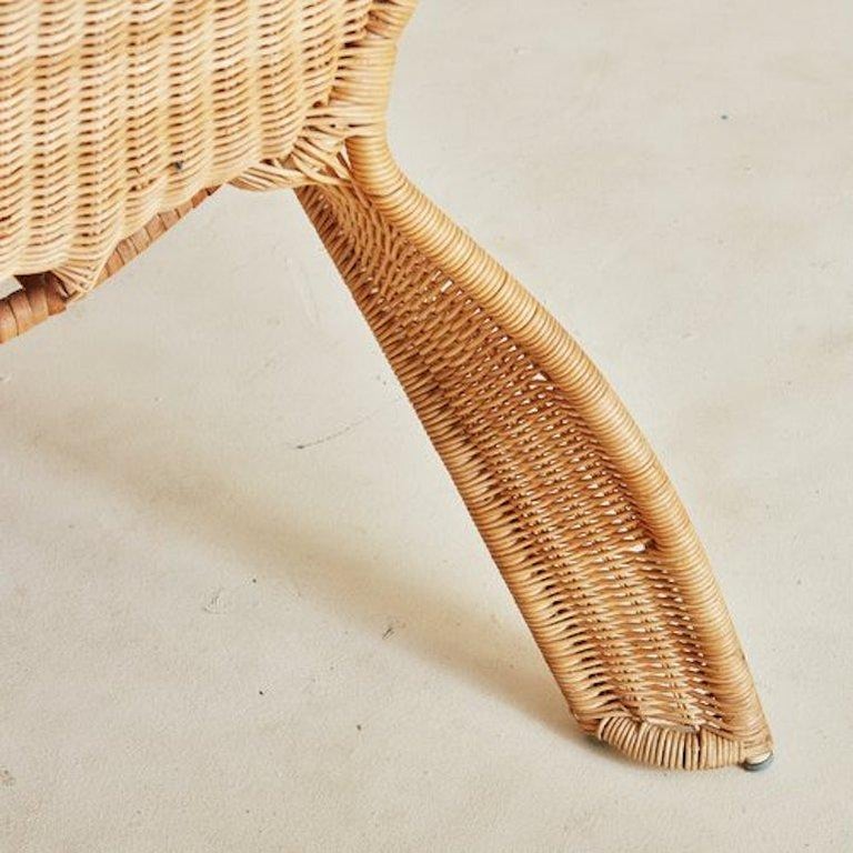 Vintage Ikea Wicker Lounge Chair, 1999 For Sale at 1stDibs black