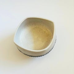 Vintage Ikebana Pottery Pedestal Bowl
