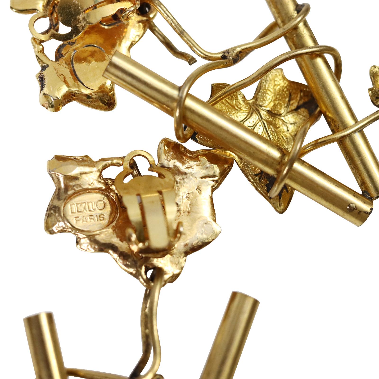 Pendientes Vintage Ikuo Ichimori Paris Circa 1970's en venta 1