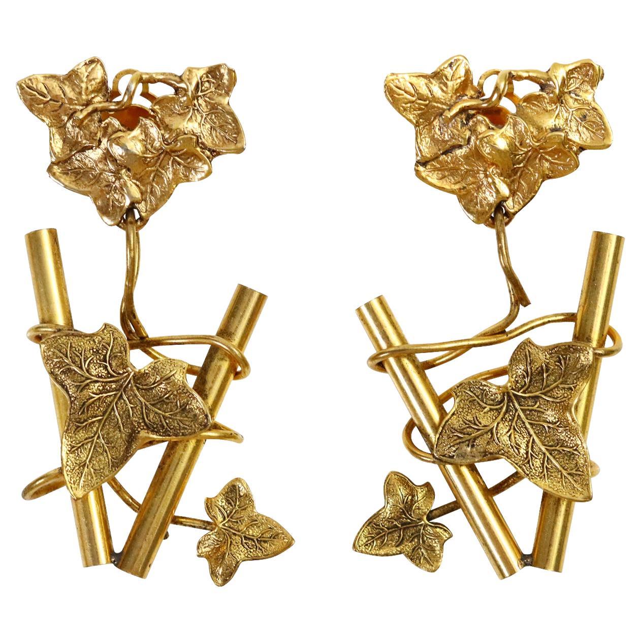 Pendientes Vintage Ikuo Ichimori Paris Circa 1970's en venta