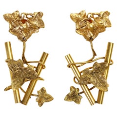 Vintage Ikuo Ichimori Paris Drop Earrings Circa 1970's