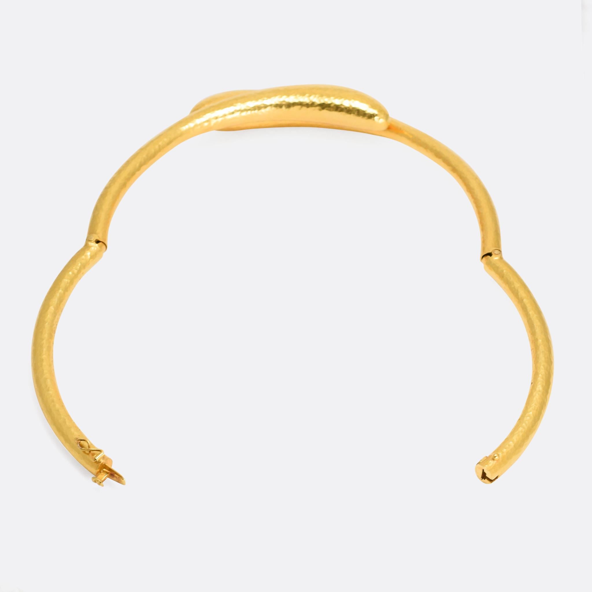 Vintage Ilias Lalaounis 22 Karat Gold Serpents Collar In Excellent Condition In Sale, Cheshire