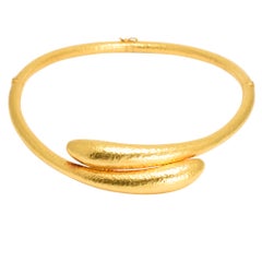 Vintage Ilias Lalaounis 22 Karat Gold Serpents Collar