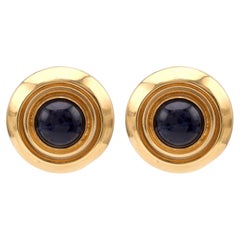 Ilias Lalaounis Sodalit 18K Gelbgold Ohrringe mit Knopfleiste