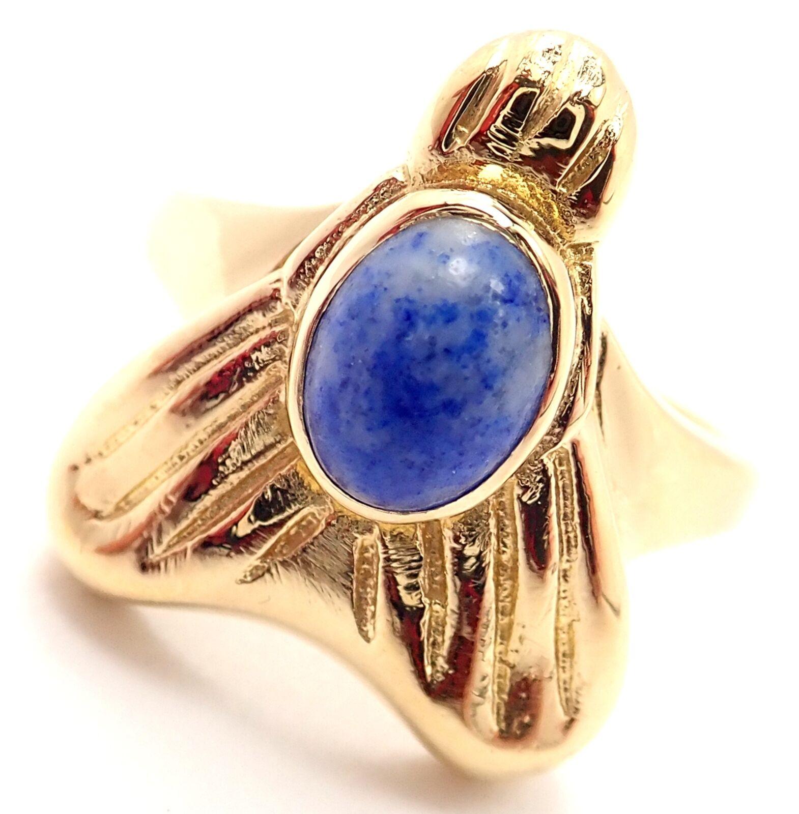 18k Yellow Gold Vintage Sodalite Ring By Ilias Lalaounis.
With Sodalite stone 8mmx7mm
Details: 
Ring Size: 7.5
Width: 20mm
Weight: 7.6 grams
Stamped Hallmarks: Lalaounis Logo, Greece 750, A21
*Free Shipping within the United States
YOUR PRICE: