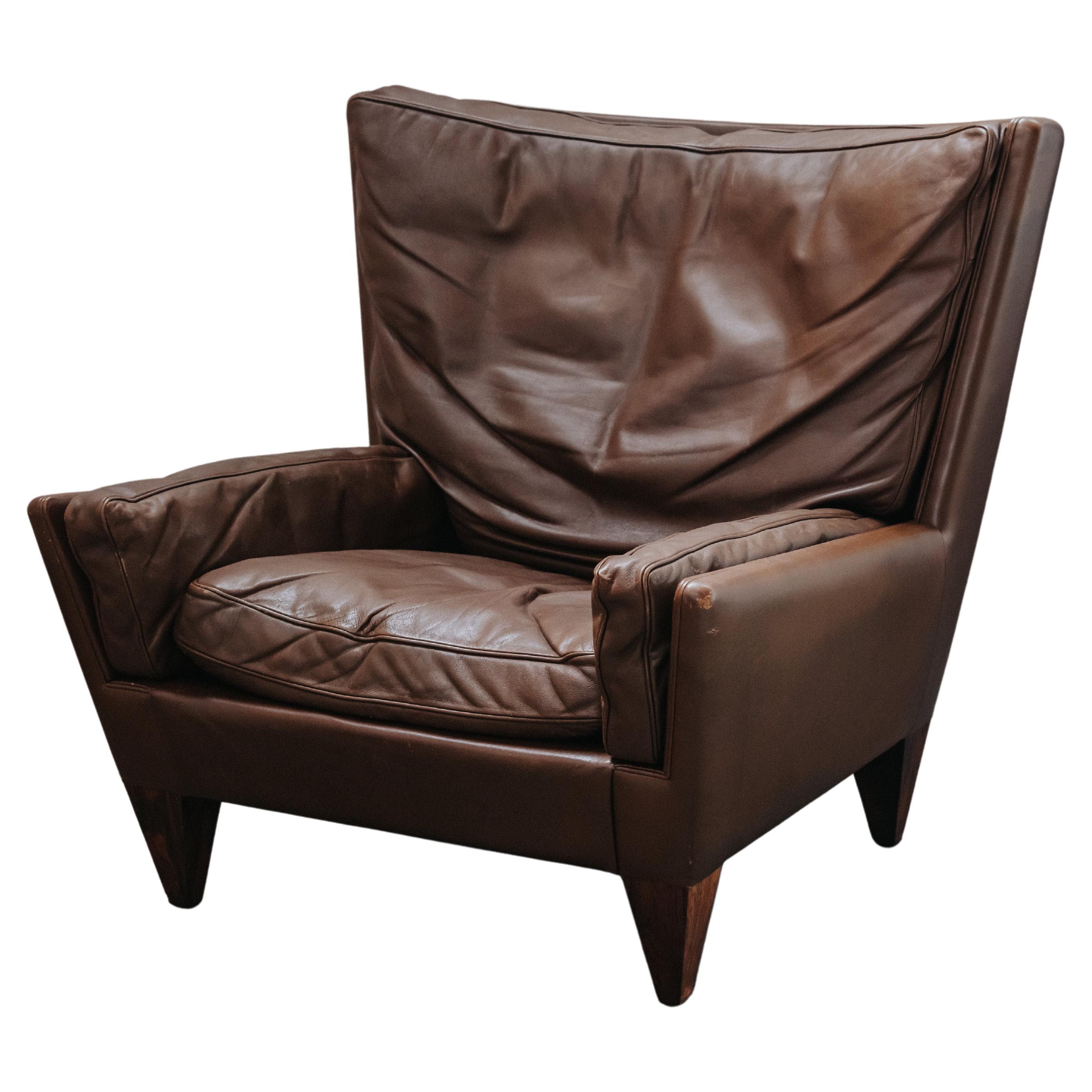 Chaise vintage Illum Wikkelso V11 du Danemark, années 1960