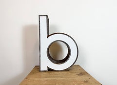 Vintage Illuminated Advertising Letter B , 1960s