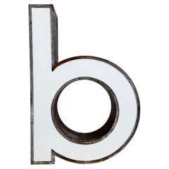 Vintage Illuminated Advertising Letter B , 1960s