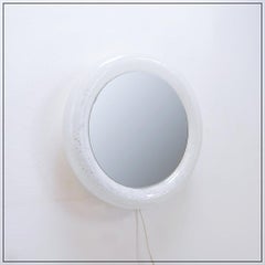 Vintage illuminated bubble glass mirror by Limburg - 1970s
