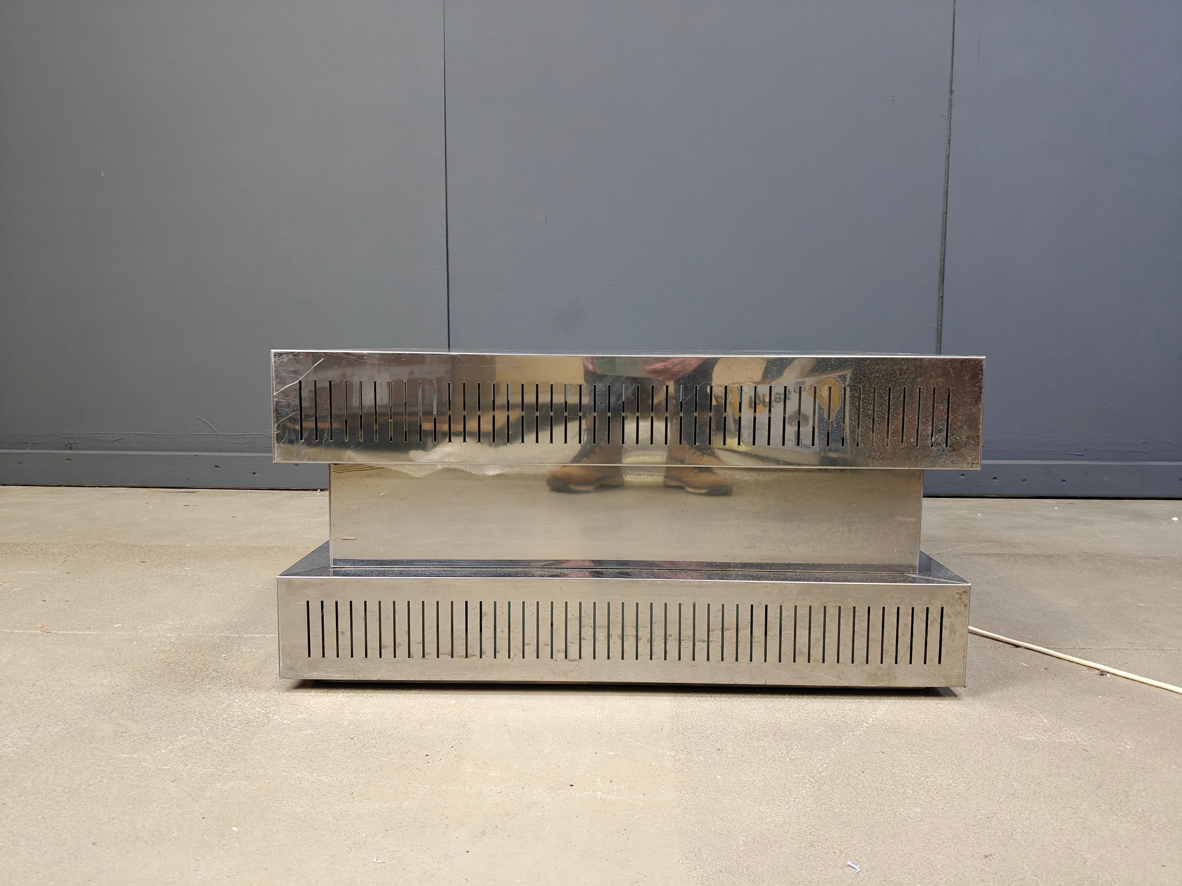 Table basse vintage illuminée, âge de l'espace, 1970 - Italie en vente 2