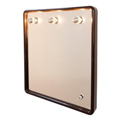 Vintage illuminated & dimmable mirror by Gedy (IT), 1970s