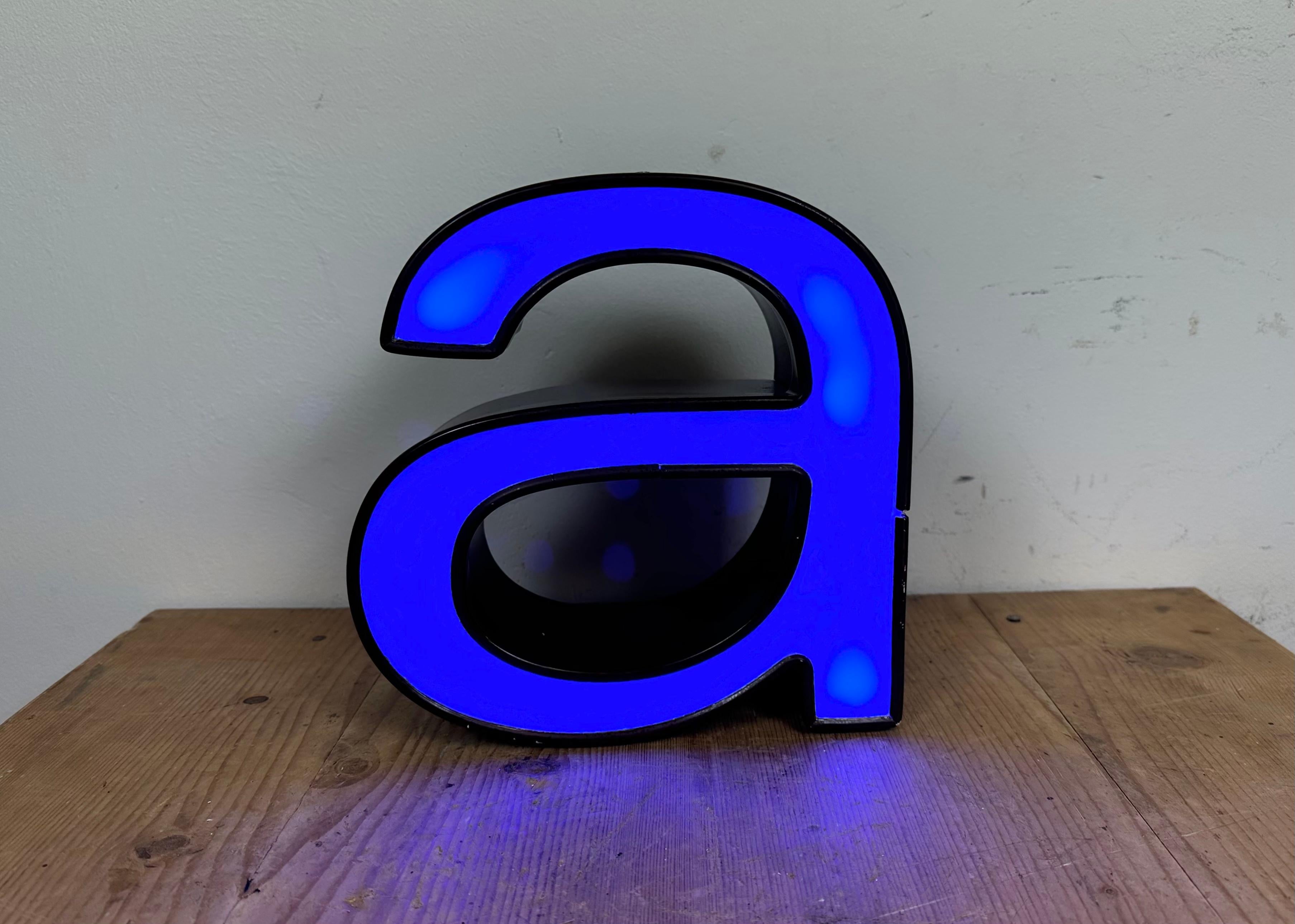 Vintage Illuminated Letter a, 1970s For Sale 4