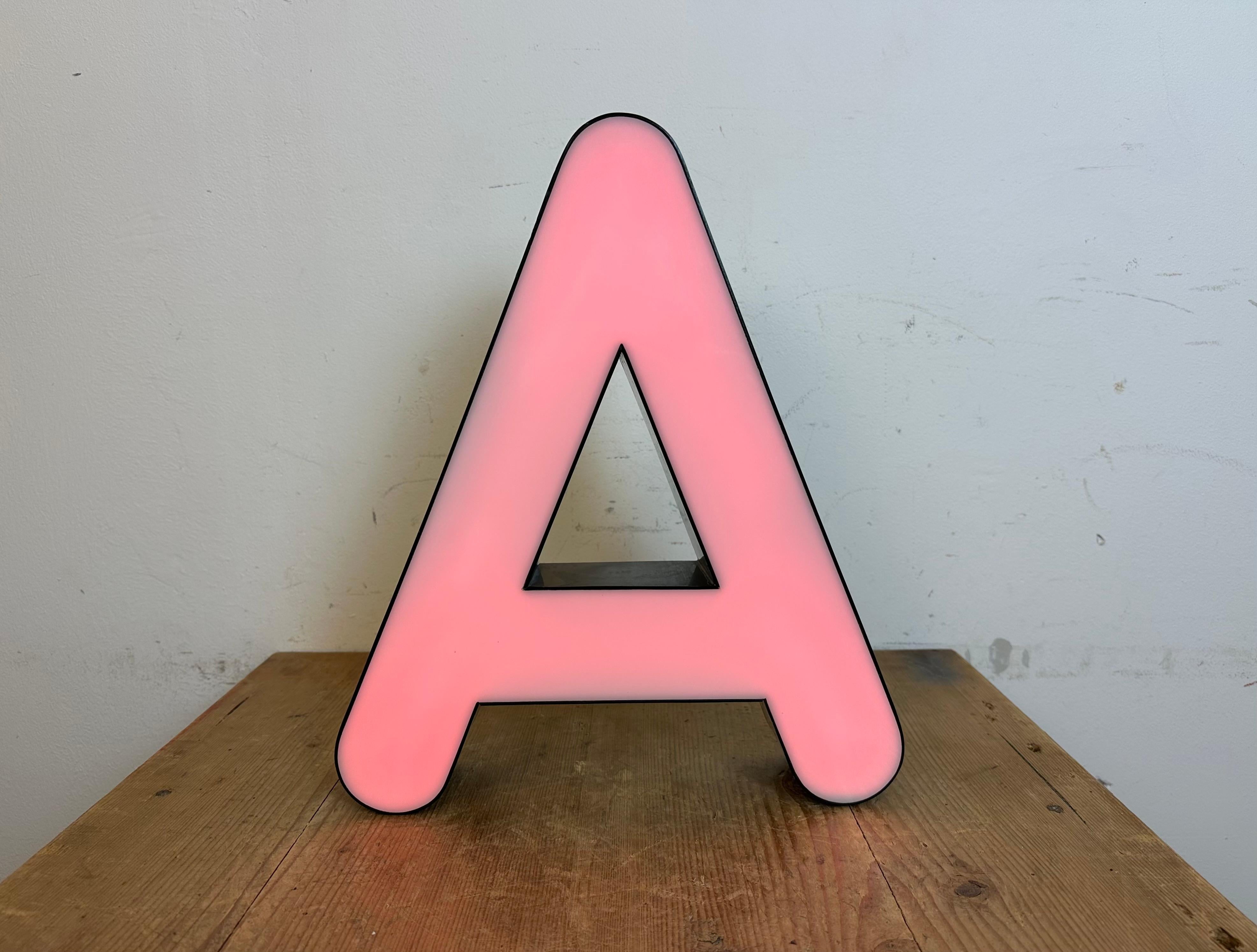 Vintage Illuminated  Letter A , 1970s For Sale 4