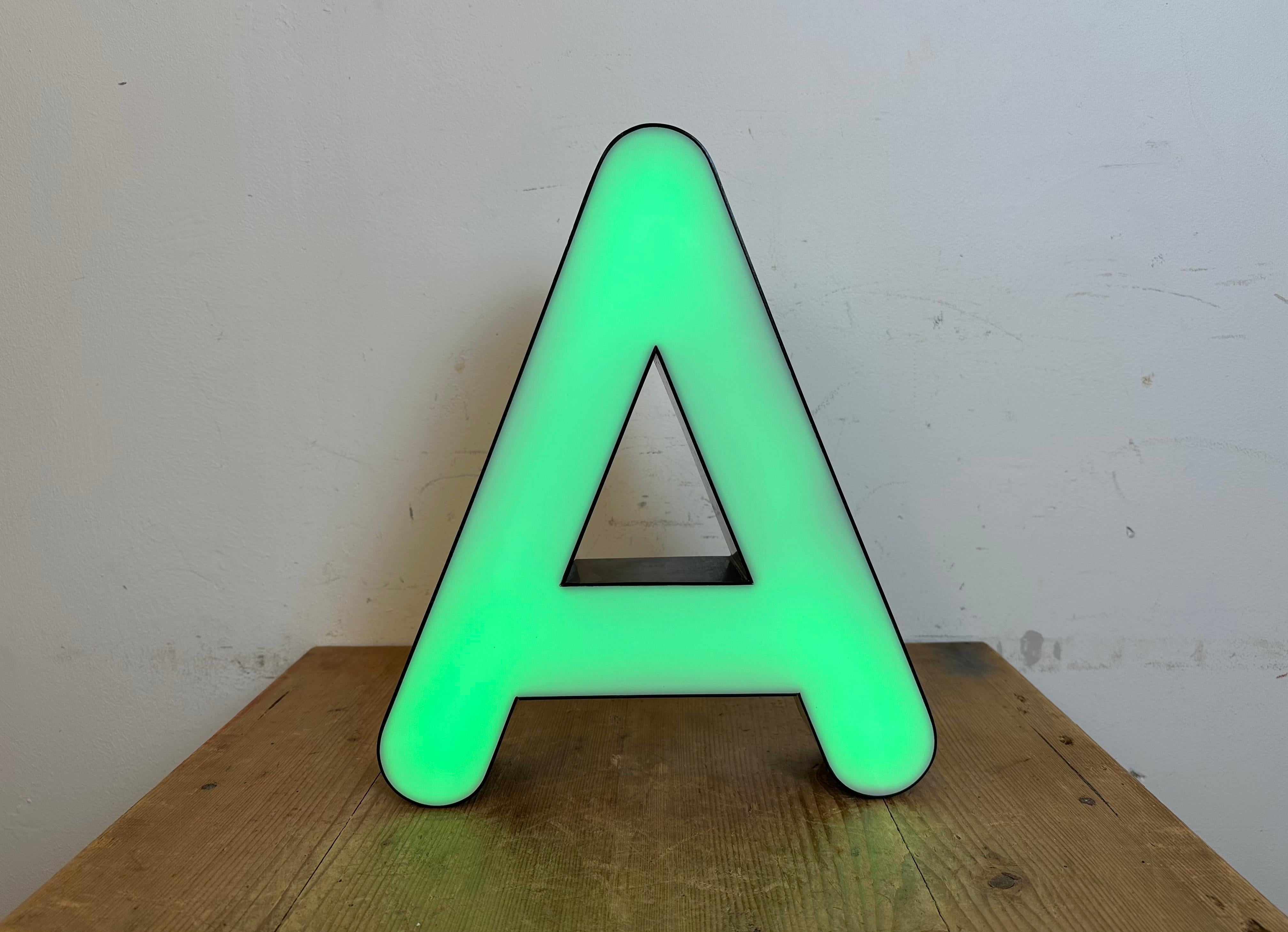 Vintage Illuminated  Letter A , 1970s For Sale 5