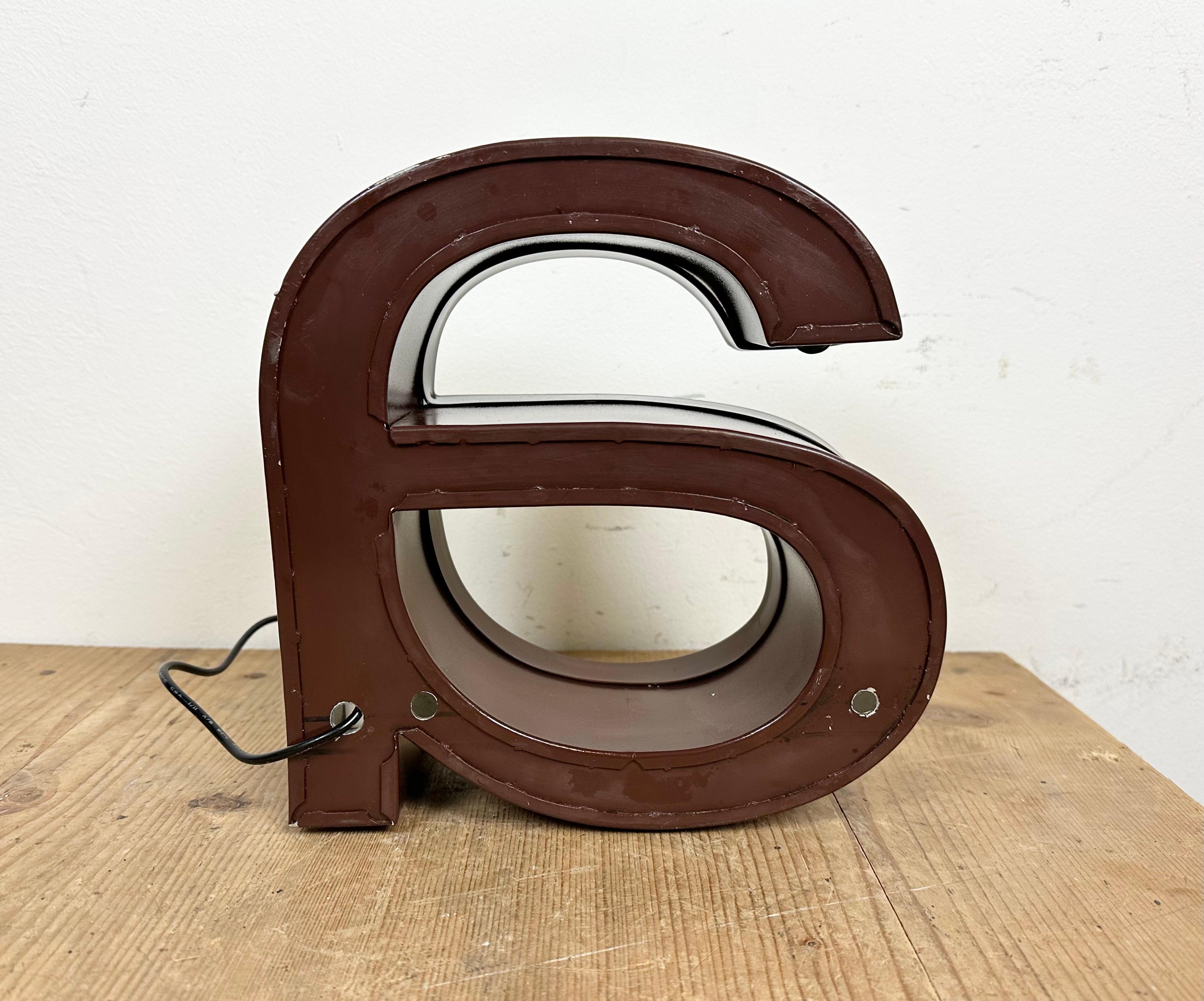 Vintage Illuminated Letter a, 1970s For Sale 2