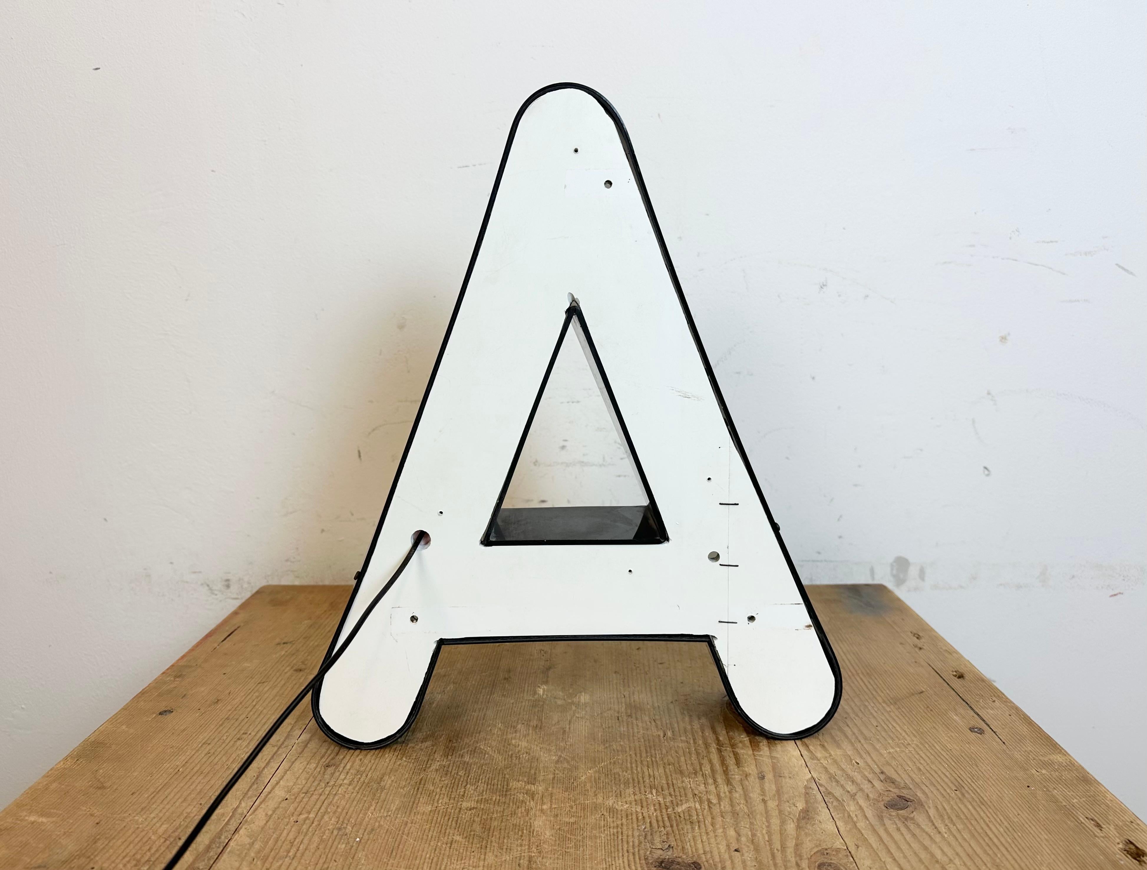 Vintage Illuminated  Letter A , 1970s For Sale 2