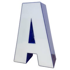 Vintage Illuminated Letter A, 1970s