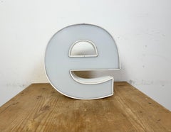 Vintage Illuminated Letter E , 1980s