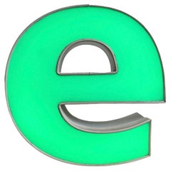 Used Illuminated Letter E , 1980s