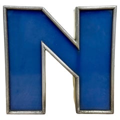 Vintage Illuminated Letter N, 1970s