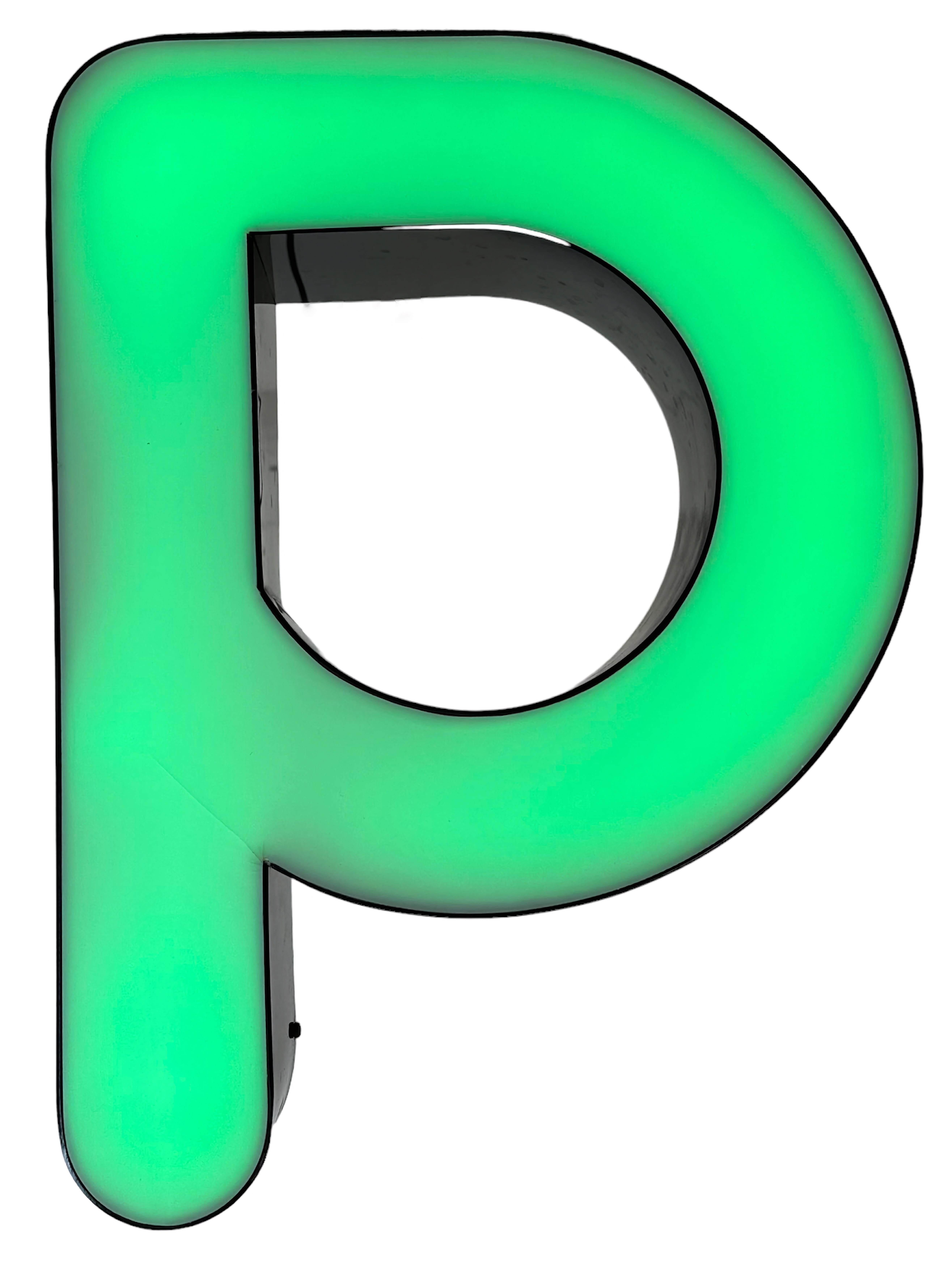 Vintage Illuminated  Letter P , 1970s For Sale 4