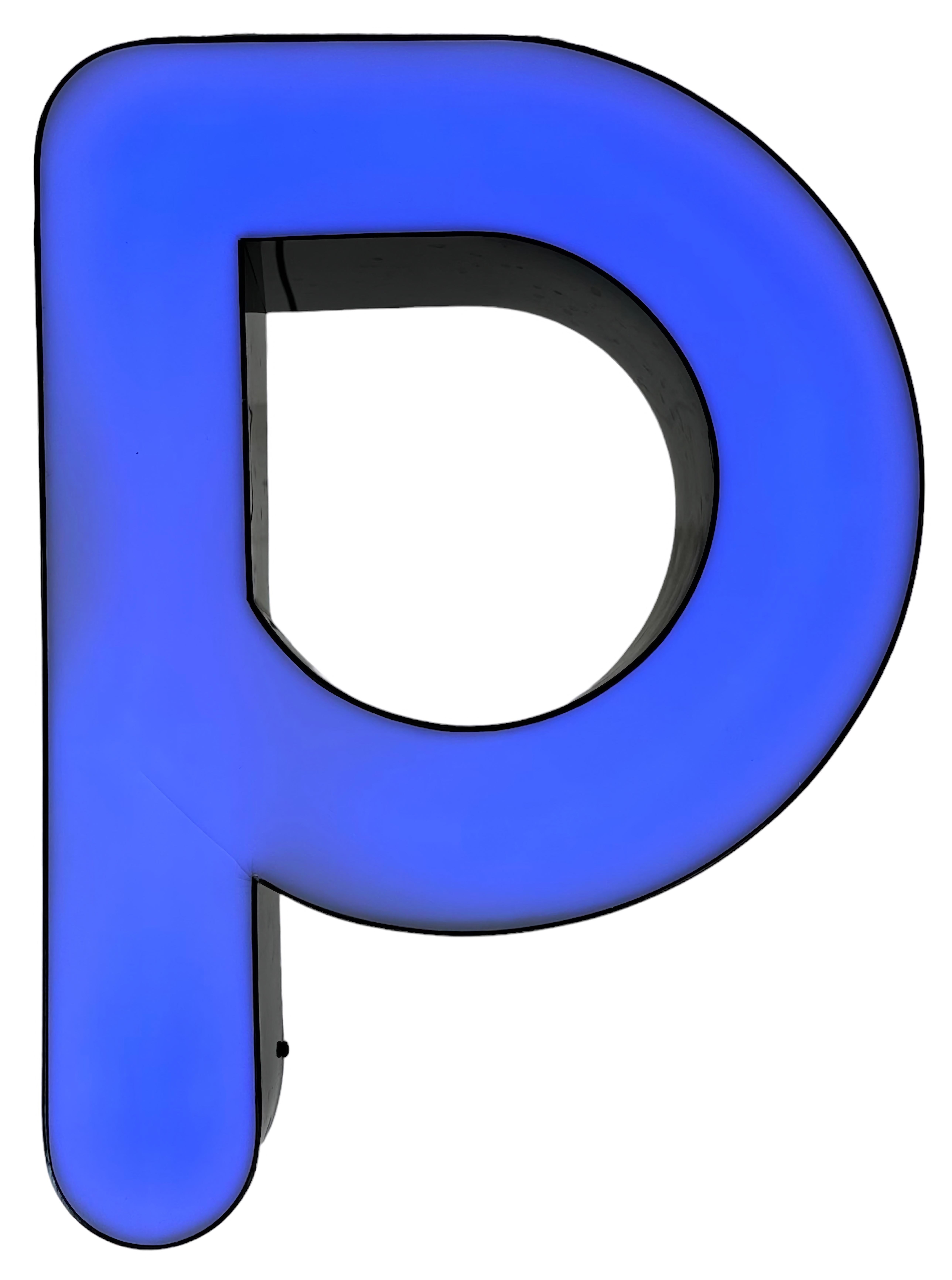 Vintage Illuminated  Letter P , 1970s For Sale 5