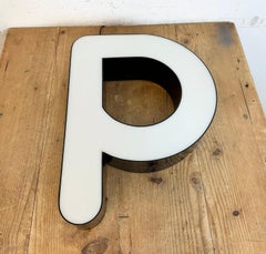 Vintage Illuminated  Letter P , 1970s