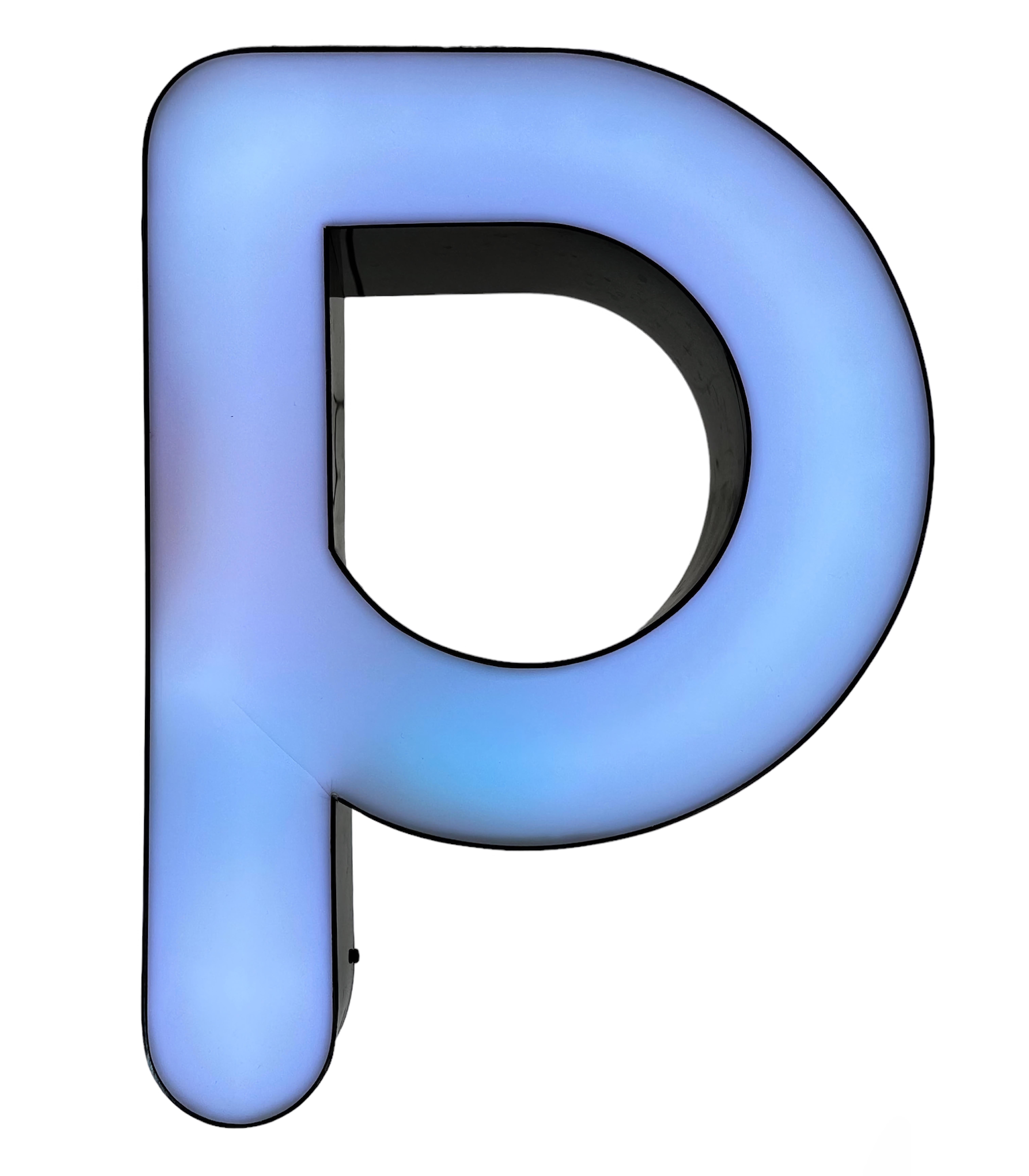 Vintage Illuminated  Letter P , 1970s For Sale 2