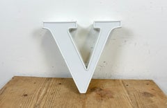 Vintage Illuminated Letter v, 1980s