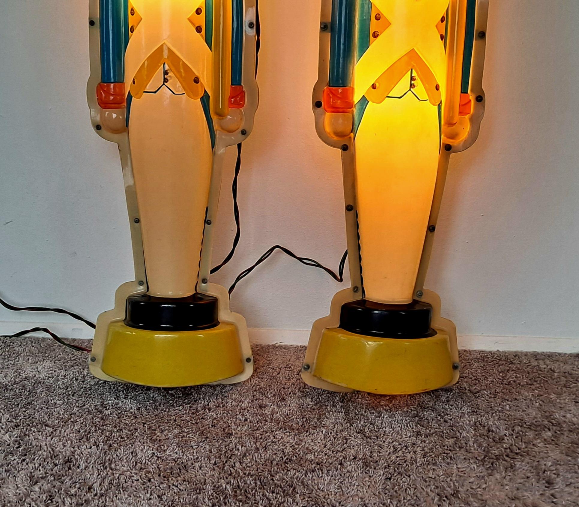 Mid-20th Century Vintage Illuminated Nut Crackers  For Sale