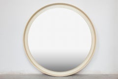 Vintage Illuminated Round Circle Wall Mirror, Germany, 1970s