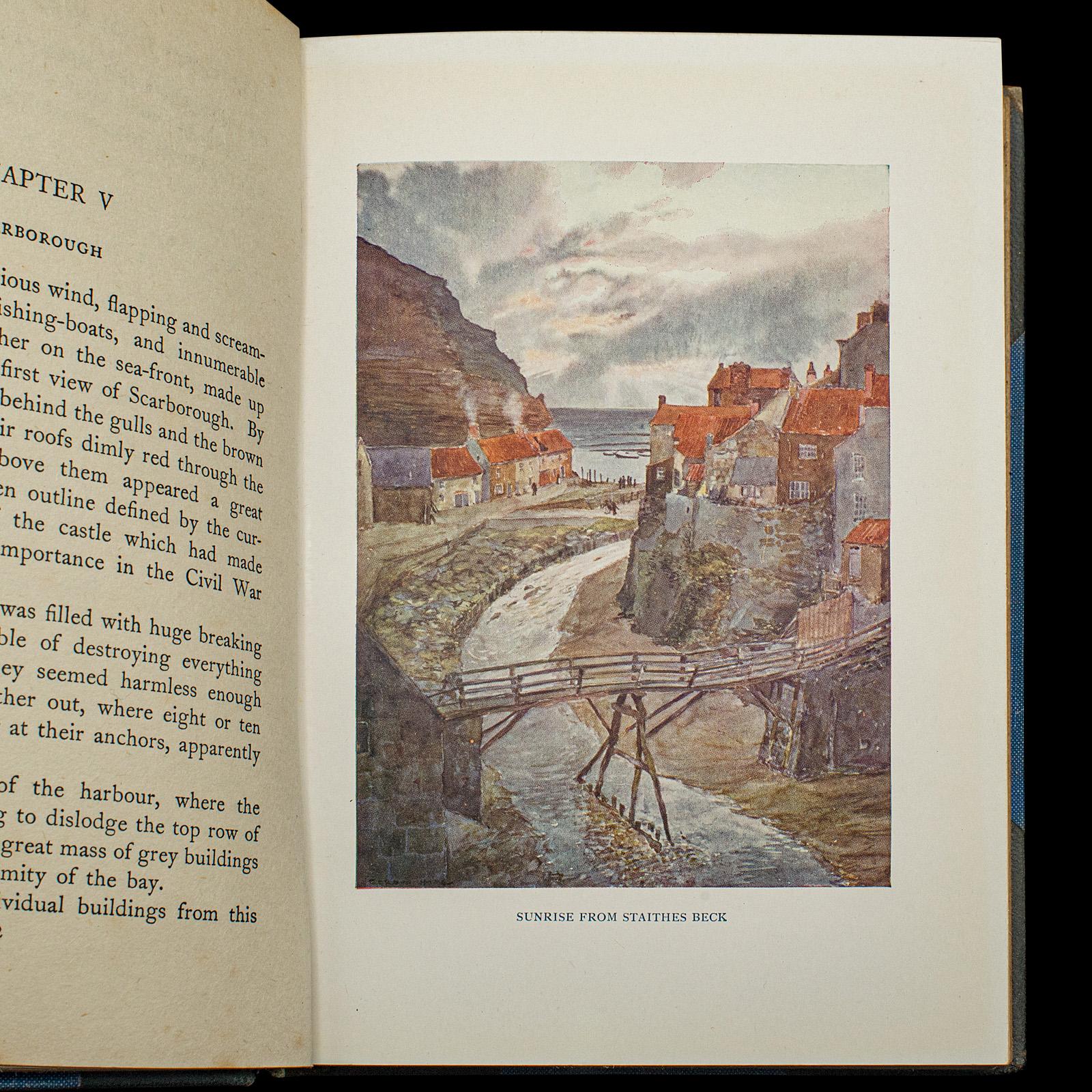 Papier Vintage Illustrated Book, Yorkshire By George Home, Anglais, County Travel Guide en vente