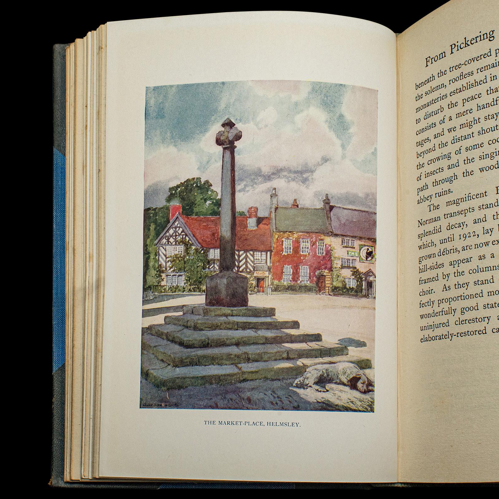 Vintage Illustrated Book, Yorkshire By George Home, Anglais, County Travel Guide en vente 2