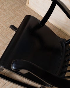 Sedia a dondolo vintage di Ilmari Lappalainen per Asko - Design scandinavo degli anni '60