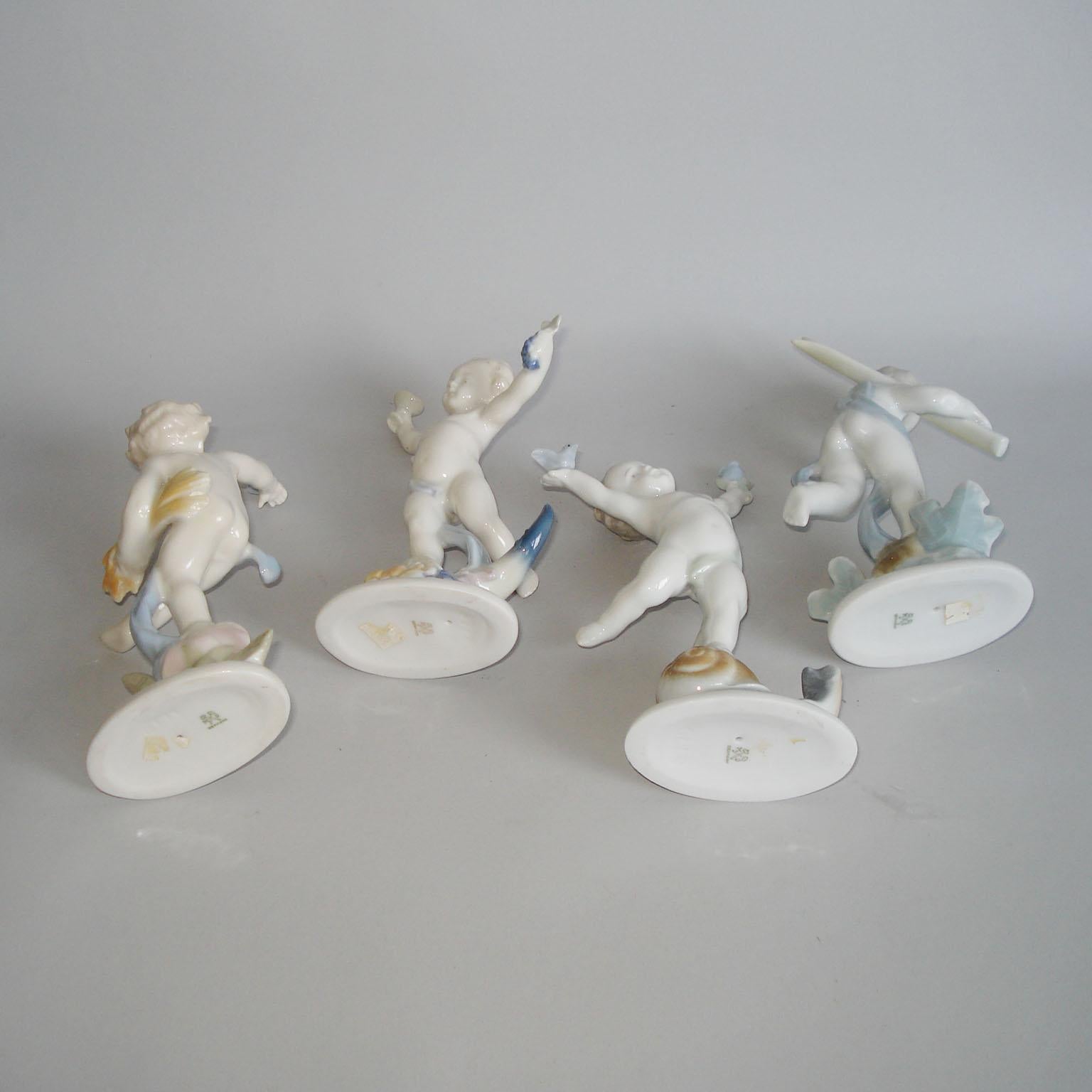 Hand-Painted Vintage Ilmenau German Porcelain Figurines
