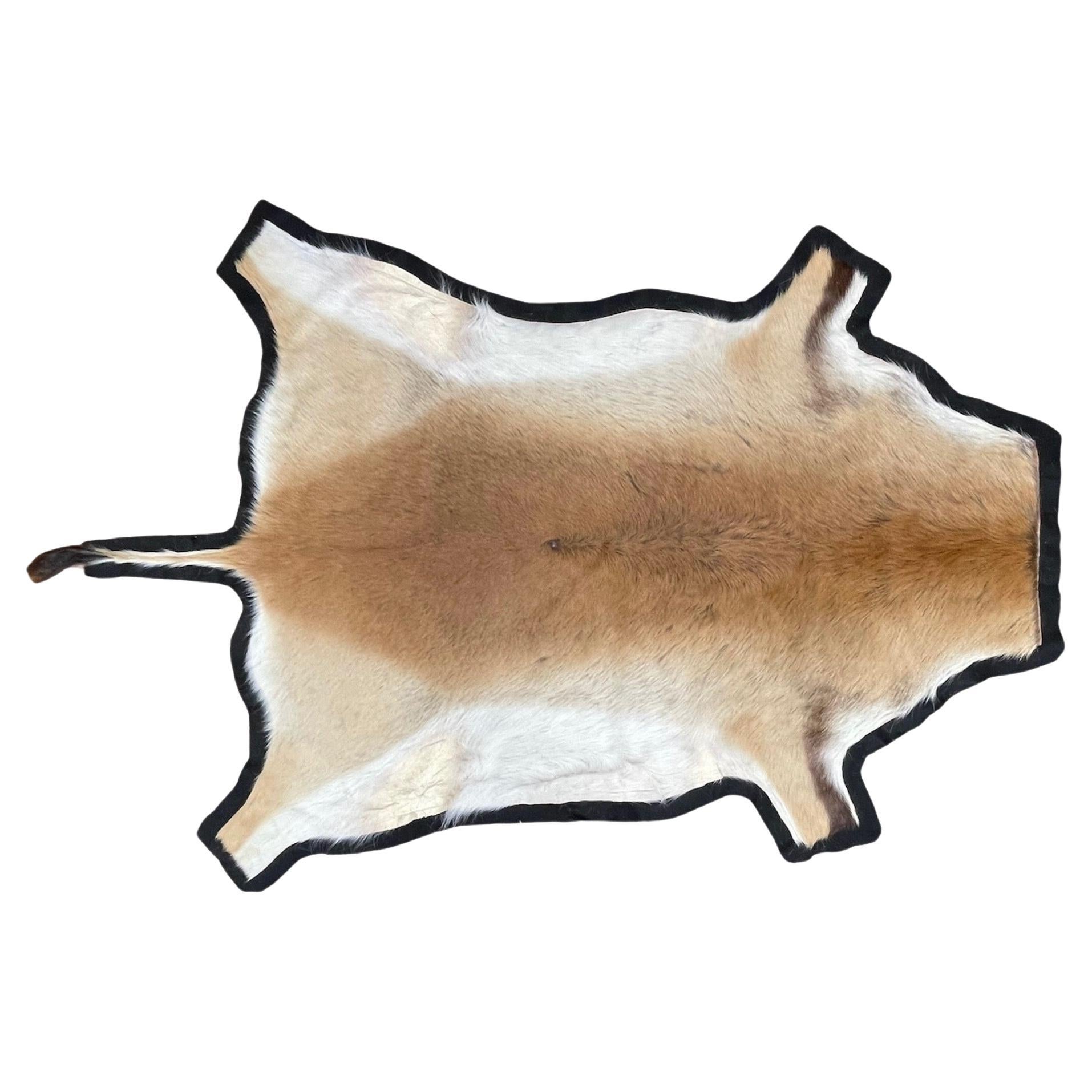 Alfombra vintage de piel de impala